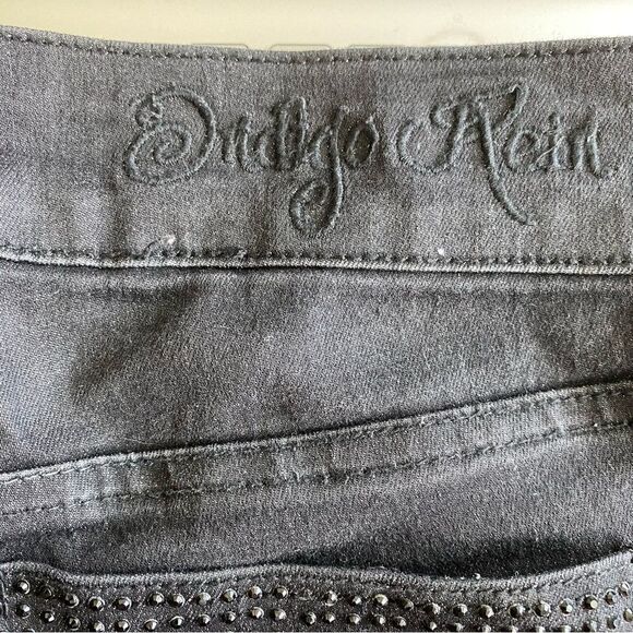 Indigo Rein Skinny Jeans 90’s Black Wash Studded Jeans SZ 3 - Picture 4 of 14